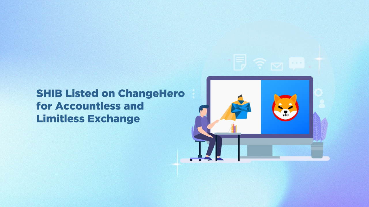 SHIB Listed on ChangeHero for Accountless and Limitless Exchange –